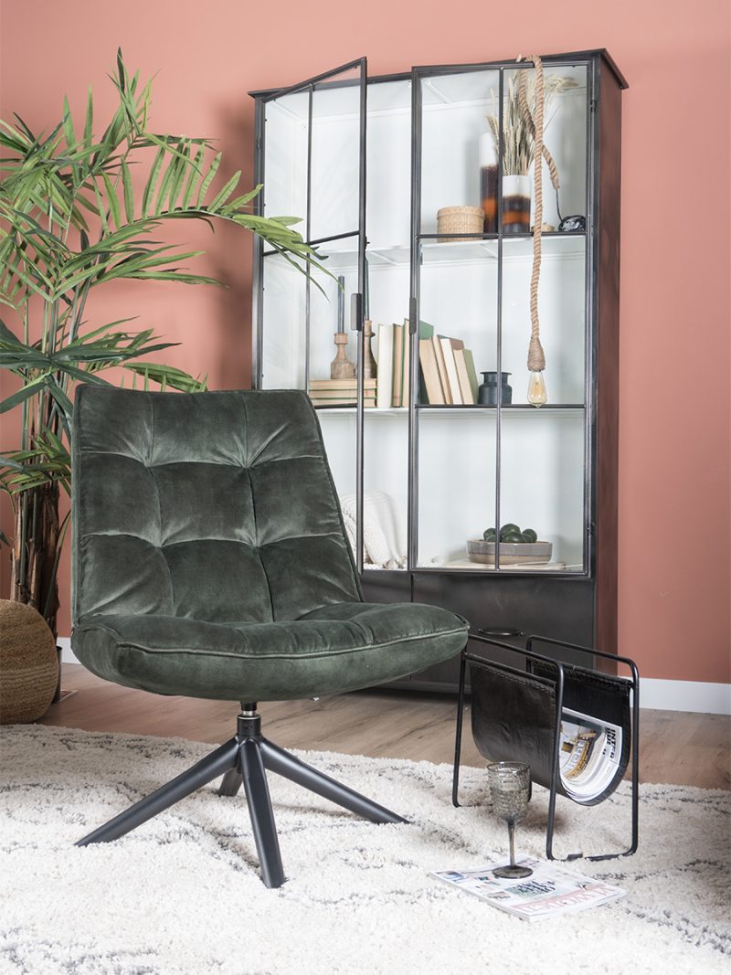 Fauteuil Dorus Adore Velvet - Army Green 29