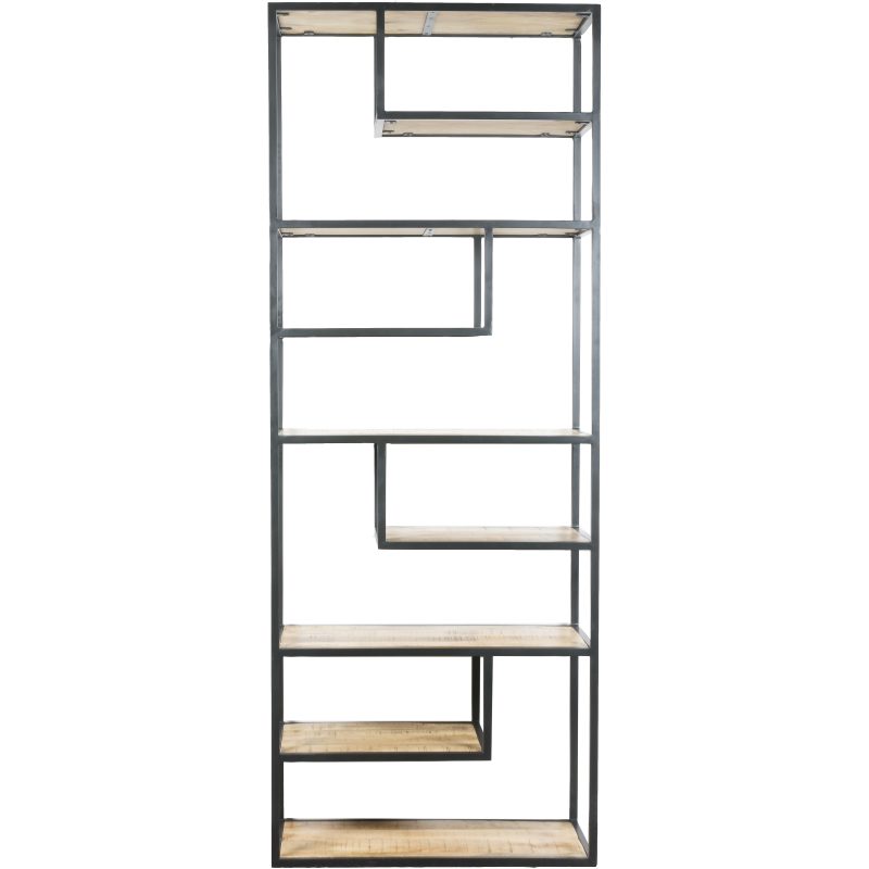 Vakkenkast Huub Hout 210 x 80 cm - Roomdivider