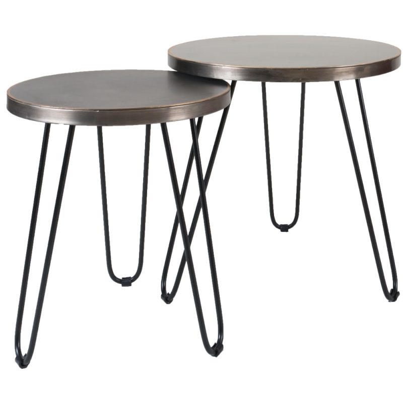 Salontafel Palma - Set van 2 - Nickel