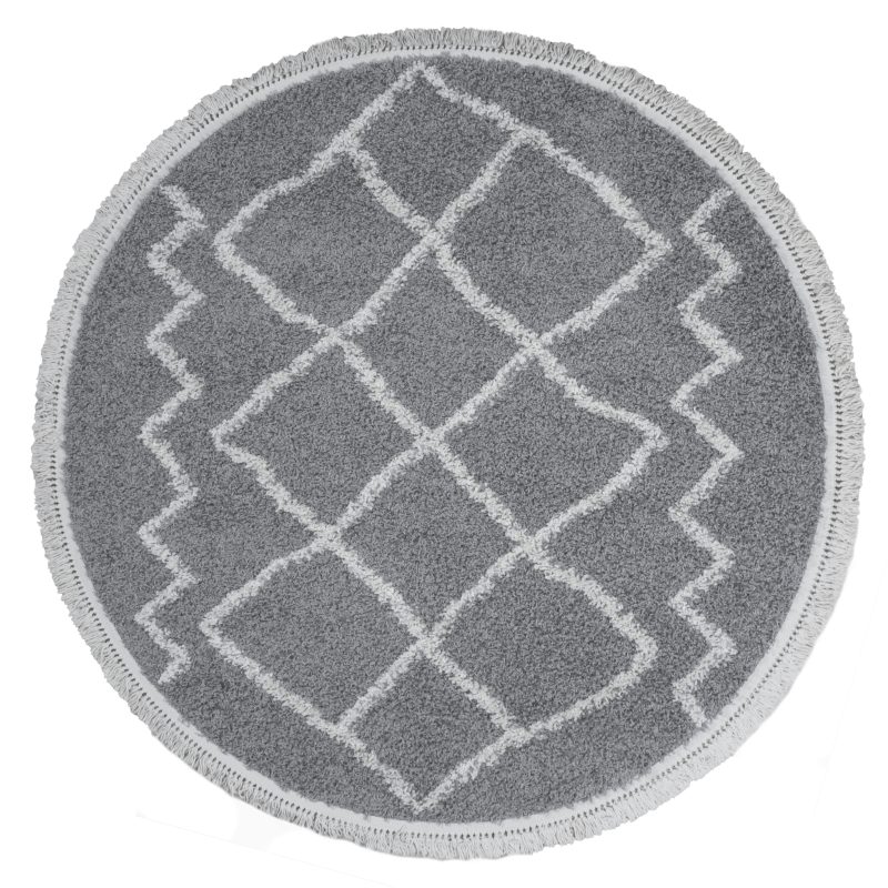 Vloerkleed Marrakesh Grey Rond ø80 cm